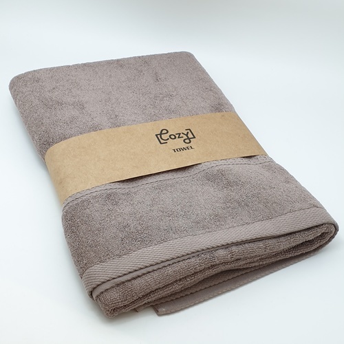 COZY ผ้าขนหนู รุ่น BQ007-BR ขนาด 70x140 ซม. สีน้ำตาล