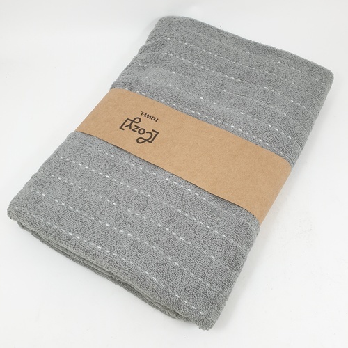 COZY ผ้าขนหนู รุ่่น GTL007-GR ขนาด 70x140 ซม. สีเทา