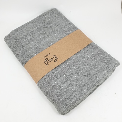 COZY ผ้าขนหนู รุ่่น GTL007-GR ขนาด 70x140 ซม. สีเทา