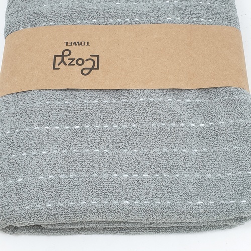 COZY ผ้าขนหนู รุ่่น GTL007-GR ขนาด 70x140 ซม. สีเทา