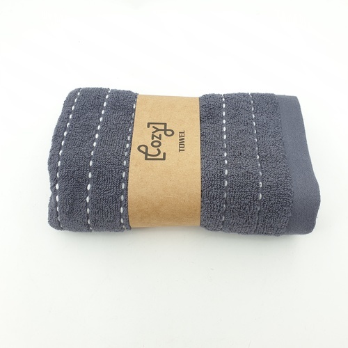 COZY ผ้าขนหนู รุ่น GTL006-BL ขนาด 34x75 ซม. สีกรม