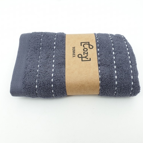 COZY ผ้าขนหนู รุ่น GTL006-BL ขนาด 34x75 ซม. สีกรม