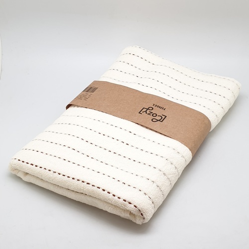 COZY ผ้าขนหนู รุ่น GTL007-WH ขนาด 70x140 ซม. สีขาว