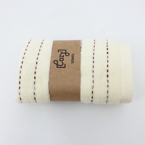 COZY ผ้าขนหนู รุ่น GTL006-WH ขนาด 34x75 ซม. สีครีม