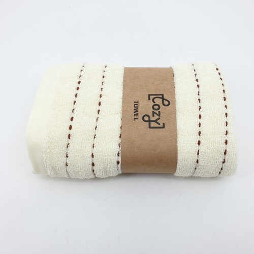 COZY ผ้าขนหนู รุ่น GTL006-WH ขนาด 34x75 ซม. สีครีม