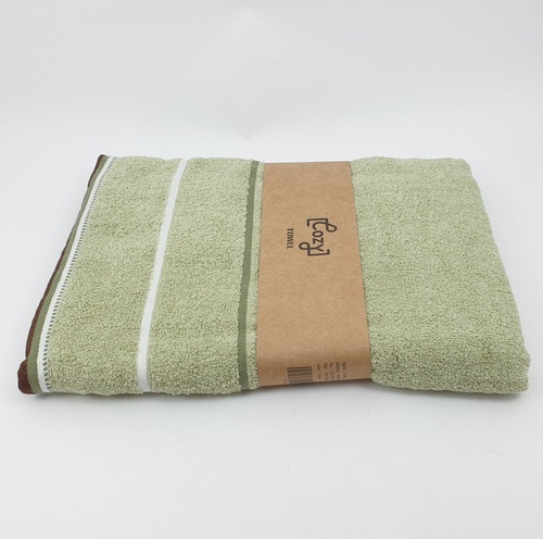 COZY ผ้าขนหนู รุ่น GTL004-GN ขนาด 70x140 ซม. สีเขียว
