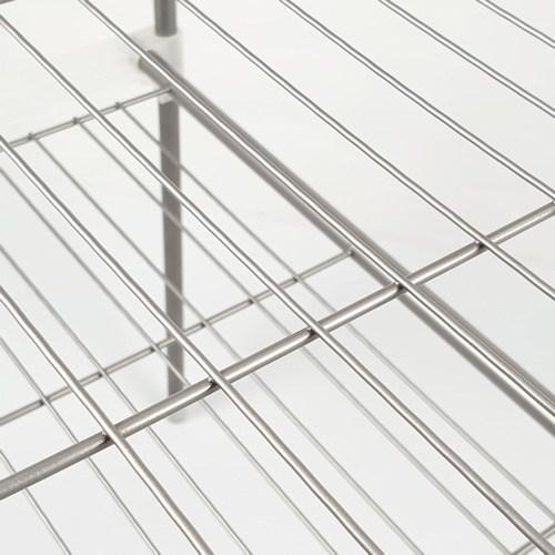 SANE ชั้นวางอเนกประสงค์ในครัว 57x30x48 ซม. PQS-Z002 สีเงินขาว