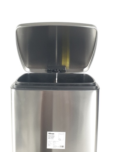 ICLEAN ถังขยะขาเหยียบ 20 ลิตร ขนาด 27x2.5x47.5 ซม. รุ่น EED013-430SL สีเงิน