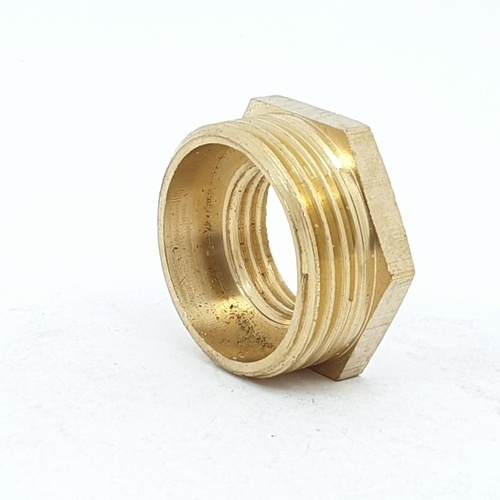 GROSNA ข้อต่อตรงลดทองเหลือง ผม. 1x1/2 ชุปโครเมี่ยม รุ่น YF-5018