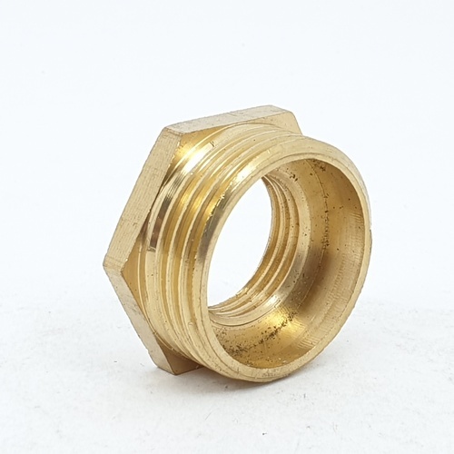 GROSNA ข้อต่อตรงลดทองเหลือง ผม. 1x1/2 ชุปโครเมี่ยม รุ่น YF-5018