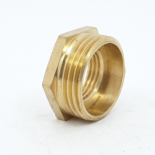 GROSNA ข้อต่อตรงลดทองเหลือง ผม. 1x1/2 ชุปโครเมี่ยม รุ่น YF-5018