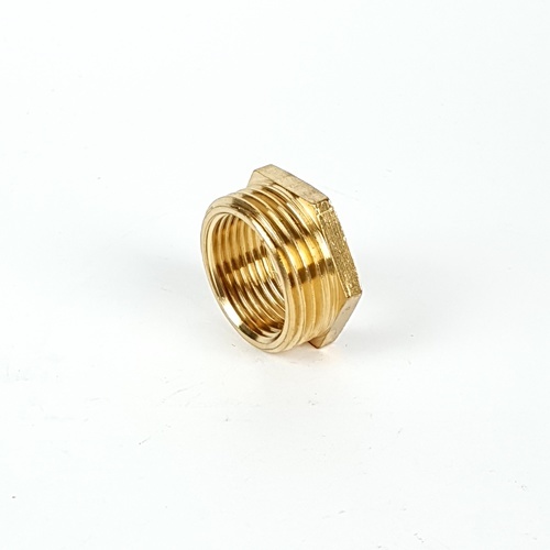 GROSNA ข้อต่อลดเหลี่ยมทองเหลือง ผม. 1x3/4 รุ่น YF-5019