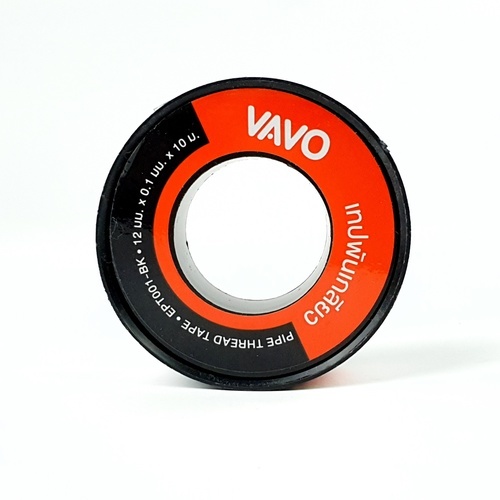VAVO เทปพันเกลียว 12มม.x0.1มม.x10ม. รุ่น EPT001-BK สีขาว