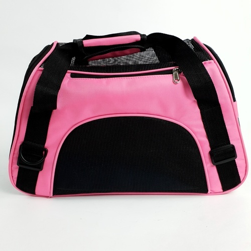 กระเป๋าใส่สัตว์เลี้ยงแบบพกพา รุ่น PTC001S ไซส์ S  ขนาด 30x43x20ซม. สีชมพู DUDUPETS