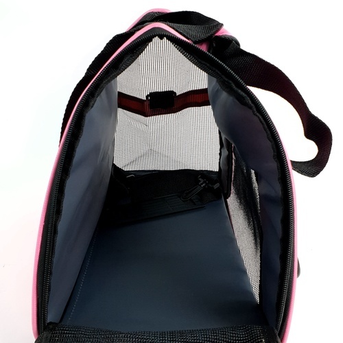 กระเป๋าใส่สัตว์เลี้ยงแบบพกพา รุ่น PTC001S ไซส์ S  ขนาด 30x43x20ซม. สีชมพู DUDUPETS