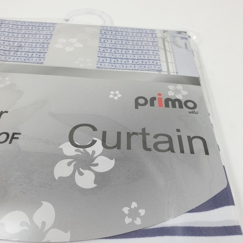 Primo ม่านห้องน้ำโพลีเอสเตอร์ ลายปลาดาว รุ่น DDDF02 ขนาด 180×180 ซม. สีม่วง