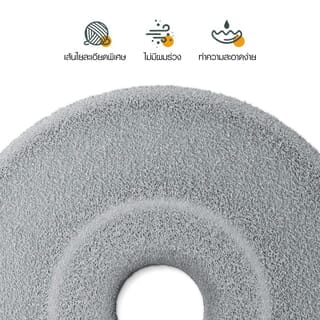 ICLEAN ชุดม็อปปั่นถังสเตนเลส ด้ามสเตนเลส แยกน้ำดี ขนาด 31x31x104-126 ซม. รุ่น FC003 สีเทา