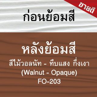 Woodtect วูดเทค ไฟเบอร์ซีเมนต์ FO-203 ทึบแสง 1กล. สีไม้วอลนัท