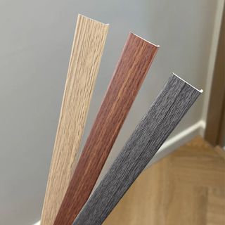 MAC ตัวจบเก็บขอบT4 ขนาด24x5.5มม. ความยาว 2 เมตร STE24*4 สีโอ๊คเทา FDF30