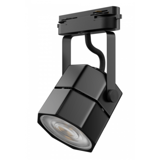 EILON แทร็กไลท์ LED หน้าแปดเหลี่ยม  6W รุ่นTP-OTL-B6WW แสงวอร์มไวท์ สีดำ