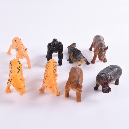 TOYS ชุดโมเดลสัตว์ป่า 8ชิ้น#Q203-7 ขนาด (35x23x5 ซม.) คละสี