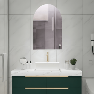 Nice กระจกเงาไม่มีกรอบ ทรงเหลี่ยม รุ่น JLLS011 ขนาด 45x60ซม. สีใส