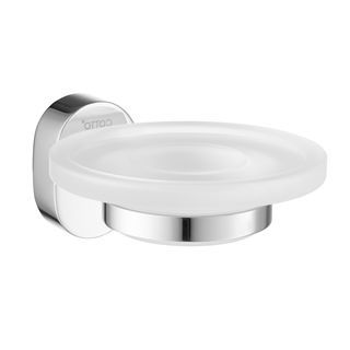 Cotto ที่ใส่สบู่ จานแก้ว รุ่น CT0122(HM)   สีโครเมี่ยม