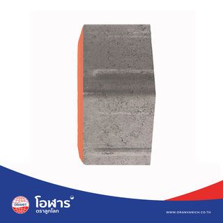 โอฬาร บล็อกปูถนน รุ่น ศิลาศร 6x11.4x19.15ซม. สีแสด