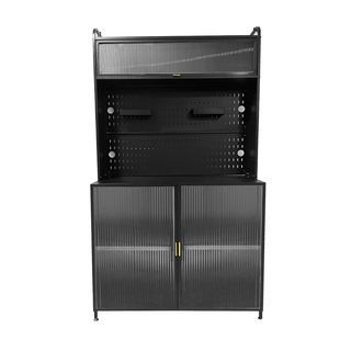 CLOSE ตู้อเนกประสงค์ ขนาด 100x37.5X180 CM. ELMO สีดำ