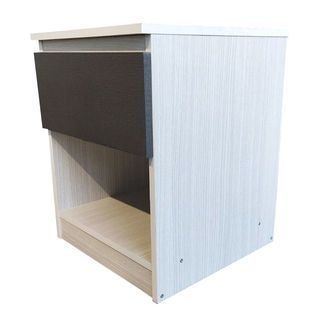 DELICATO ตู้ข้างเตียง ขนาด 40x40x50ซม. รุ่น ฟอร่า สีเมเปิ้ล/ผ้าเทา