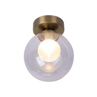 EILON โคมติดผนังทรงกลม ขั้ว G9 รุ่น GDD-8769 ฐานสีทอง โคมสีใส