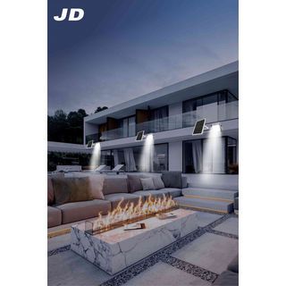 JD โคมไฟสปอร์ตไลท์โซลาร์เซลล์ 20W พร้อมรีโมท รุ่นJTGD-8820D+รีโมท IP65 แสงเดย์ไลท์