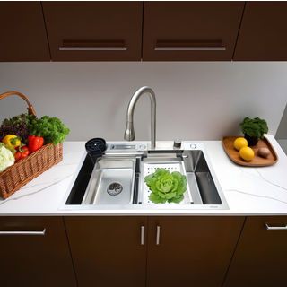 KOCH KITCHEN อ่างล้างจาน 1 หลุมไม่มีที่พัก 304SS 75x46x22 ซม. MARTIN-S 