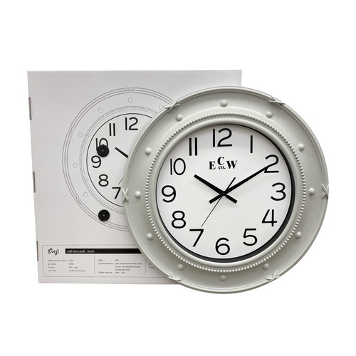 COZY นาฬิกาแขวนผนัง วินเทจ รุ่น HERA ขนาด 57.8x57.8x4.2 ซม. สีเทา