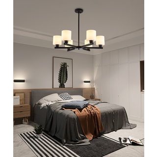 EILON ชุดโคมไฟแขวนเพดาน LED 36W สีดำ รุ่น ETYD-BCMD6638/6