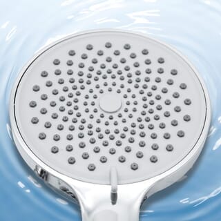 Verno ชุดฝักบัวโครเมี่ยมหน้าใหญ่พิเศษ ปรับน้ำ 3 ระดับพร้อมวาล์วสแตนเลส ด้ามปัด VN-11018