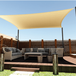 POLLO สแลน HDPE รุ่น SH6102-150 ขนาด 2x3 ม.90% (6 เข็ม) สีน้ำตาล เจาะตาไก่พร้อมเชือก