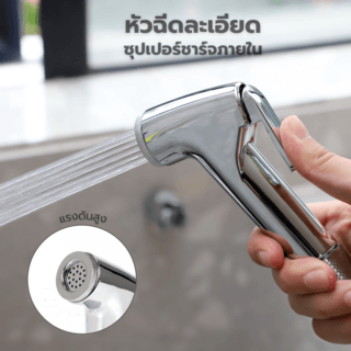 Iris ชุดสายฉีดชำระ รุ่น 6FXQ018 ขนาด 8x132x3.2ซม. สีโครม