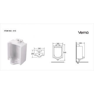 Verno โถปัสสาวะชาย  รุ่น โนว่า T5150P