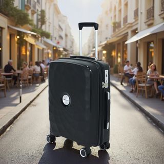 WETZLARS กระเป๋าเดินทาง ขนาด 24 นิ้ว  รุ่น Marvin-01 ขนาด 26x42x65 ซม. สีดำเมทัล