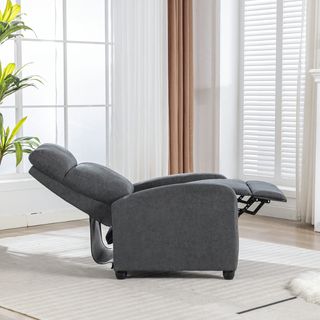 PULITO เก้าอี้พักผ่อนผ้า รุ่น MAROSE ขนาด 67x87x100 ซม. สีเทาเข้ม 