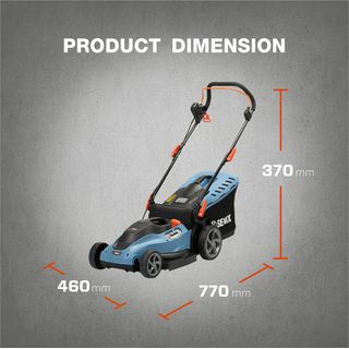 SENIX รถตัดหญ้าไฟฟ้า 420 มม. 1,800W รุ่น LPPE18-M-EU สีน้ำเงิน - ดำ