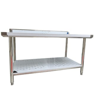 CROWN โต๊ะเตรียมสเตนเลส 2 ชั้น 150x60x80 ซม. NOELLE-SS304