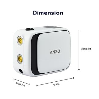 ANZO  ปั้มน้ำอัตโนมัติอินเวอร์เตอร์  500W รุ่น ZBP2-3  สีขาว