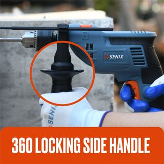 SENIX สว่านกระแทกไฟฟ้า 13 มม. 550W รุ่น PDHE5.5-M-EU สีน้ำเงิน - ดำ