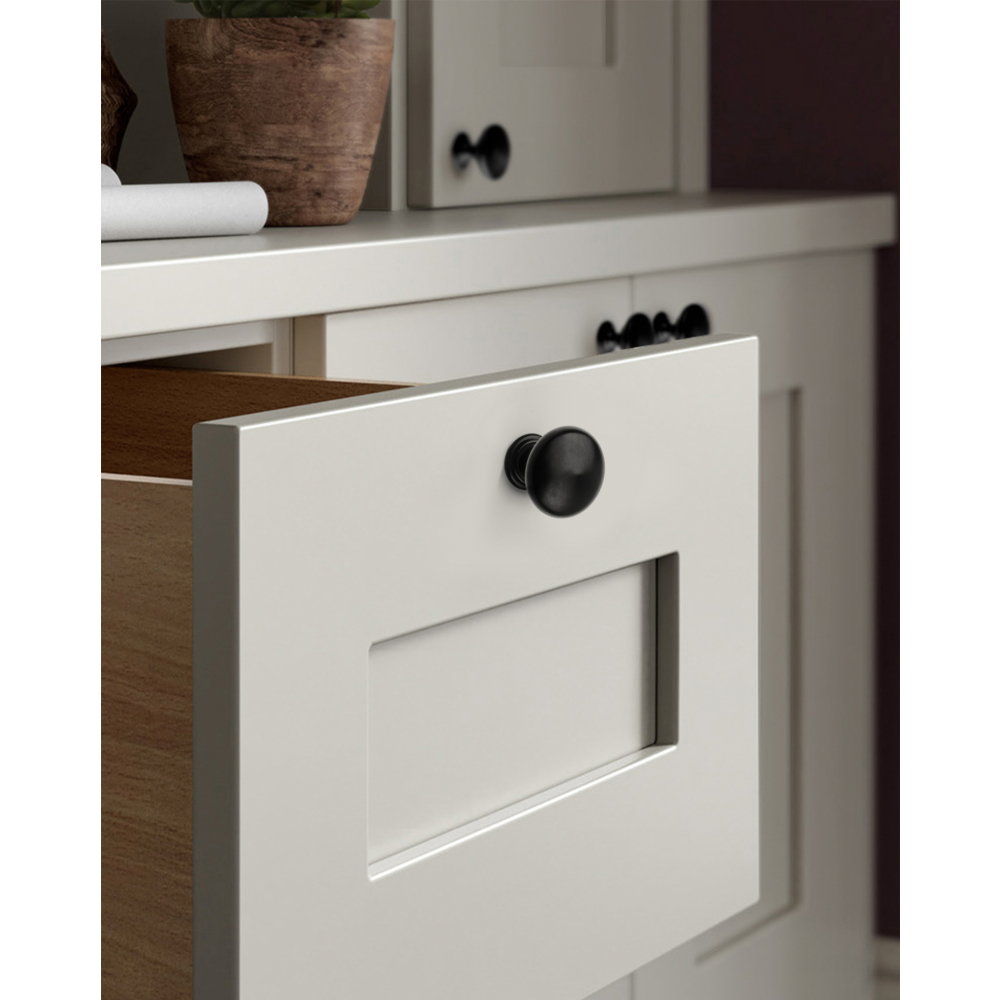 TORSTEN ปุ่มจับเฟอร์นิเจอร์ซิงค์อัลลอยด์ 27x27x29 มม. รุ่น OKL006-01-BK สีดำ