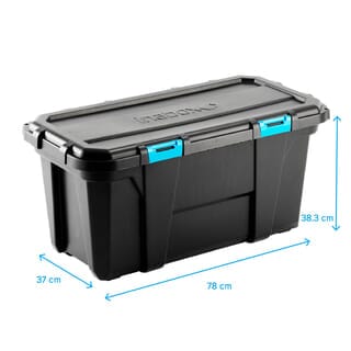 INABOX กล่องเก็บของ Heavy Forte N54407-65L ขนาด 78x37x38.3 cm. สีดำ