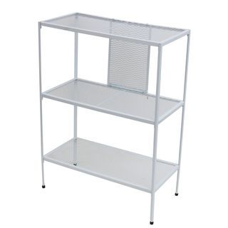 DELICATO ชั้นวางของเหล็ก 3 ชั้น รุ่น EVA3 ขนาด 60x30x80 ซม. สีขาว