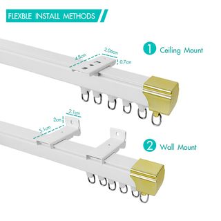 DAVINCI รางผ้าม่านสำเร็จรูป รุ่น Liona ขนาด150 ซม. สีขาว