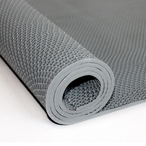 GRAFFE พรมกันลื่นพีวีซี FMS7000–930GR ขนาด 90x300ซม. หนา 0.45ซม. สีเทา